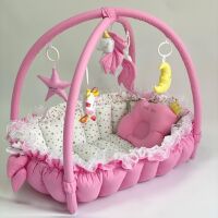Дитячий ігровий килимок 2в1 Premium 0731 "Принцеса" кокон гніздечко для новонародженого