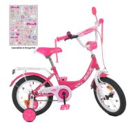 Велосипед дитячий двоколісний PROFI Princess XD1411 колеса 14 дюймів рожевий