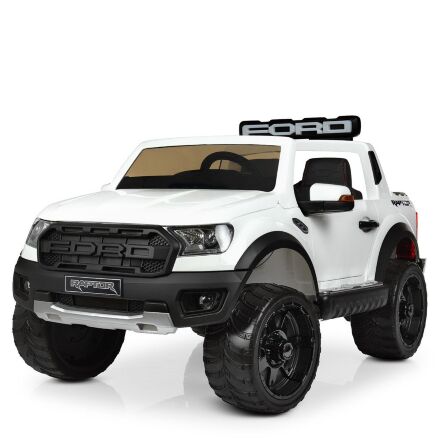 Дитячий електромобіль Ford шкіряне сидіння M 4174EBLR-1 білий