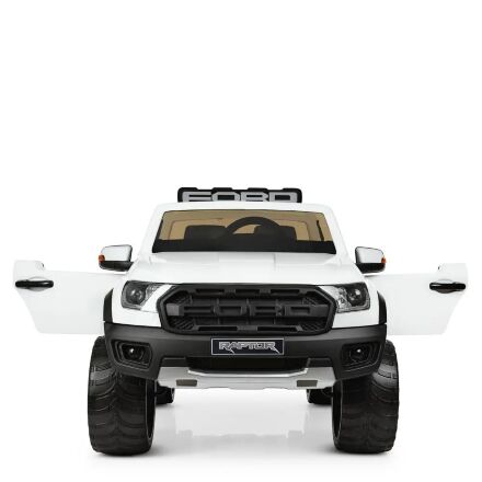 Дитячий електромобіль Ford шкіряне сидіння M 4174EBLR-1 білий