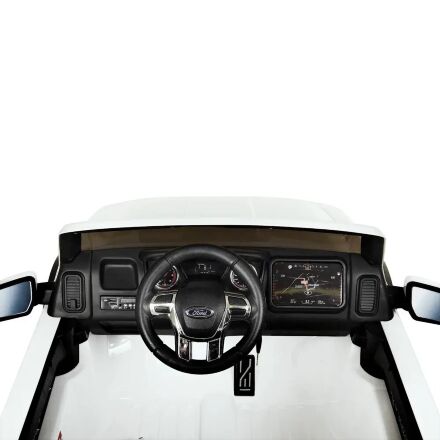 Дитячий електромобіль Ford шкіряне сидіння M 4174EBLR-1 білий
