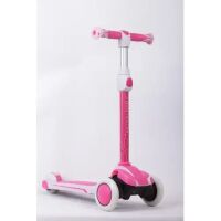 Самокат дитячий триколісний RoyalBaby D-3Р SUSPENSION рама алюміній колеса блимають рожевий