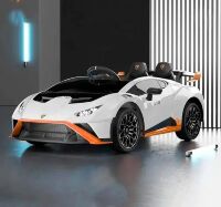 Дитячий електромобіль Lamborghini M 5034EBLR-1 дрифт колеса, MP3, USB, Пульт / білий