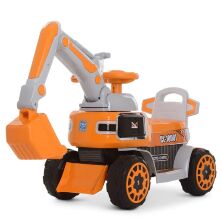 Дитячий електромобіль-трактор екскаватор BAMBI M 4068R-7 толокар 2 в 1 помаранчевий**