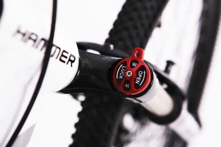 Велосипед Спортивний S200 HAMMER колеса 27.5 дюйма рама алюміній 19" біло-червоний