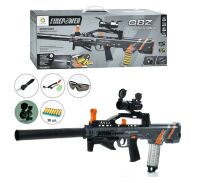 Дитячий іграшковий автомат з прицілом M637 м'які кулі-присоски 30 штук та окуляри