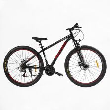 Спортивний велосипед 29 дюймів Corso «NITRO» NT-29722 рама сталь 17" SunRun 21 швидкість чорний з червоним