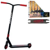 Трюкової двоколісний дитячий самокат iTrike SR2-068-1-BR підлітковий / чорно-червоний