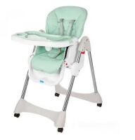 Дитячий складаний стільчик для годування Bambi M 3216-5-2 Mint Сидіння екокожа / м'ятний
