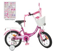Велосипед дитячий двоколісний PROFI Princess XD1411 колеса 14 дюймів рожевий