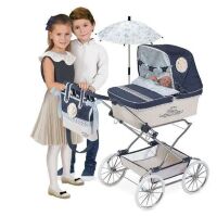 Коляска для ляльок DeCuevas 82020 Лялькова класична коляска з сумкою та парасолькою серії Daniela
