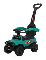 Дитяча каталка Машина-Толокар Джип M 4845-5 з батьківською ручкою / зелений