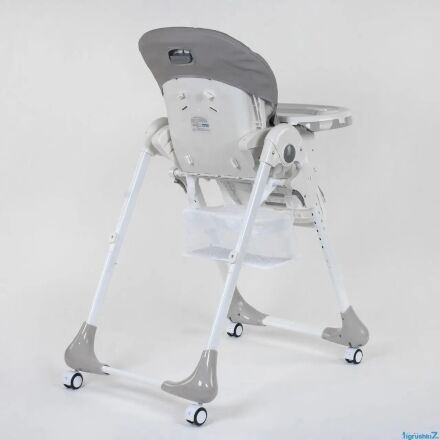Стільчик для годування Toti W-55800, з м'яким вкладишем, сірий