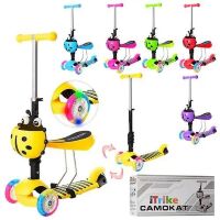 Самокат дитячий 3 в 1 iTrike JR 3-054-B MAXI Божа корівка 6 кольорів**