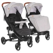 Коляска дитяча прогулянкова Lorelli S-300 Grey-Black сіро-чорна