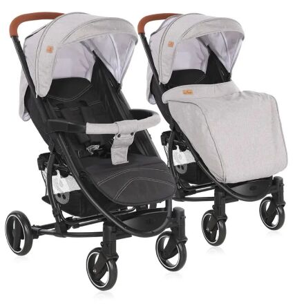 Коляска дитяча прогулянкова Lorelli S-300 Grey-Black сіро-чорна
