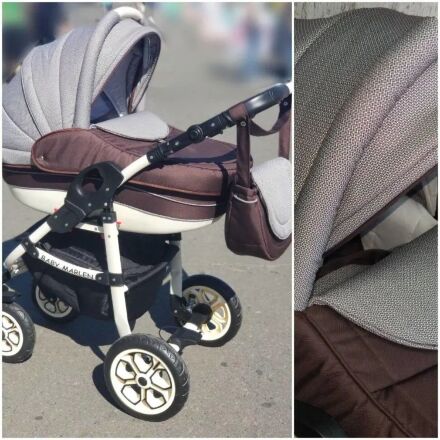 Коляска дитяча класична універсальна 2 в 1 Baby Marlen різні кольори