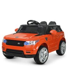 Дитячий двомісний електромобіль Джип Машина M 3402EBLR-7 Land Rover з шкіряним сидінням / колір оранжевий **