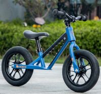 Дитячий біговел-велобіг Maraton LBQ-006 складаний, надувні колеса зі світлом 12 дюймів, рама зі світлом, синій для хлопчика