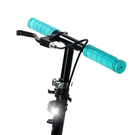 Складаний алюмінієвий самокат GS-0014 з ручним гальмом, ліхтариком / бірюзовий **