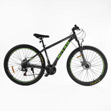Спортивний велосипед 29 дюймів Corso «NITRO» NT-29816 рама сталь 17" SunRun 21 швидкість чорний з зеленим