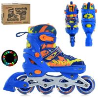 Дитячі розсувні ролики A 4149-M-BL(35-38) сині для хлопчика