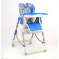 Дитячий складаний стільчик для годування SC 03 Помаранчевий для хлопчика і дівчинки