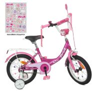 Велосипед дитячий двоколісний PROFI Princess XD1411 колеса 14 дюймів рожевий