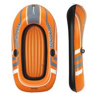 Надувний човен BESTWAY 61100 Hydro-Force Raft для 1 дорослого та 1 дитини / Розмір 188-98 см / жовтогаряча