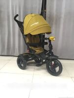 Дитячий триколісний велосипед Crosser T-400 NEO ECO AIR гірчичний