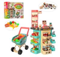 Дитячий ігровий набір супермаркет великий 668-76 візок продукти звук, світло каса**