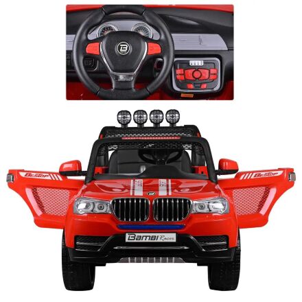 Дитячий електромобіль джип 4WD Bambi Racer M 3118EBLR-3 BMW червоний **