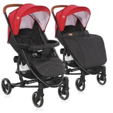 Коляска дитяча прогулянкова Lorelli S-300 Red-Black червоно-чорна