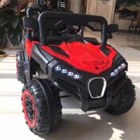 Дитячий електромобіль M 4198EBLR-3 Bugatti Джип Баггі одномісний, 4 мотори, шкіряне сидіння / червоний