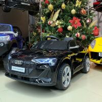 Дитячий електромобіль Машина Audi E-TRON M 4806EBLR-2 одномісний, шкіряне сидіння, MP3, USB / чорний