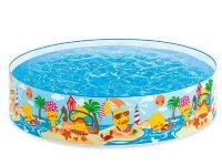 Дитячий каркасний круглий басейн INTEX 58477 "Качиний риф" / розмір 122-25 см / обсяг 218л**