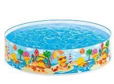 Дитячий каркасний круглий басейн INTEX 58477 "Качиний риф" / розмір 122-25 см / обсяг 218л**