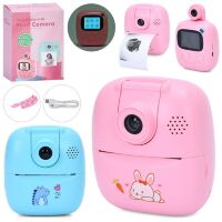 Дитячий фотоапарат A18 робить фото-відео, моментальний друк, поворотна камера, папір, 2 кольори
