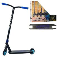 Трюкової двоколісний дитячий самокат iTrike SR2-068-3-BBL підлітковий / чорно-синій**