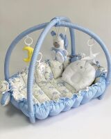 Дитячий ігровий килимок 2в1 Premium 0734 "Ведмедик" кокон гніздечко для новонародженого