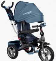 Дитячий триколісний велосипед Crosser T-400 TRINITY ECO AIR синій