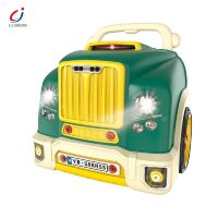 Дитячий автотренажер "Юний автомеханік" D001-3-4 з набором інструментів (59 деталей), звук, світло, синій