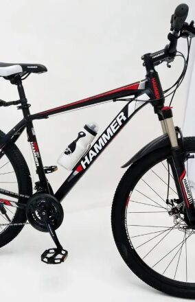 Велосипед Спортивний S200 HAMMER колеса 27.5 дюйма рама алюміній 19" чорно-червоний