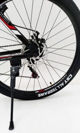 Велосипед Спортивний S200 HAMMER колеса 27.5 дюйма рама алюміній 19" чорно-червоний