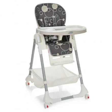 Складаний Пластиковий Стільчик для годування Bambi M 3822-11 Grey Сірий