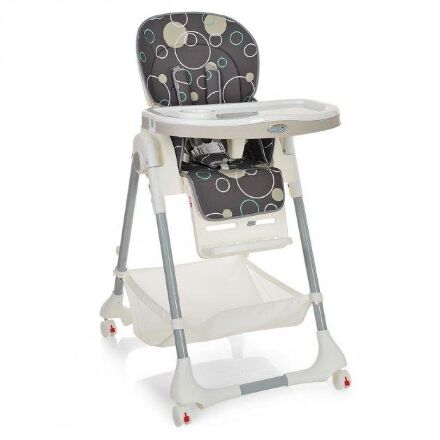 Складаний Пластиковий Стільчик для годування Bambi M 3822-11 Grey Сірий