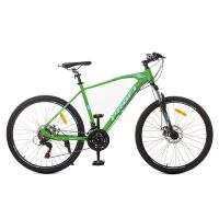 Велосипед спортивний алюмінієвий MTB PROFI 24 дюймів G24VELOCITY A24.1 SHIMANO / зелено-чорний