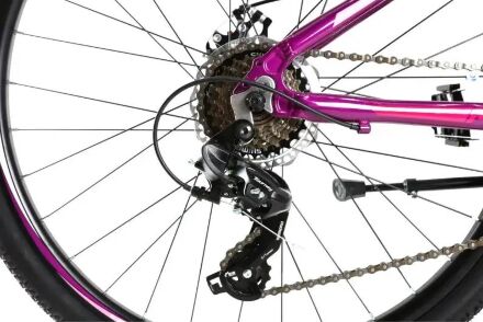 Спортивний гірський алюмінієвий велосипед 27.5д Crosser P6-2 з дисковими гальмами Shimano / жіночий фіолетовий