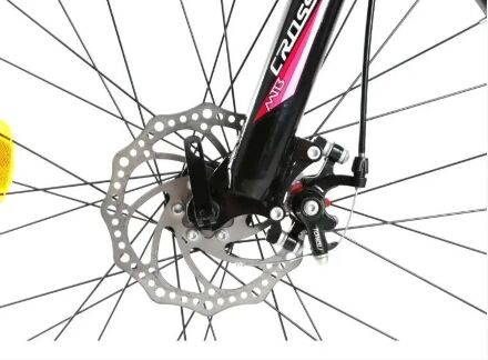 Спортивний гірський алюмінієвий велосипед 27.5д Crosser P6-2 з дисковими гальмами Shimano / жіночий фіолетовий