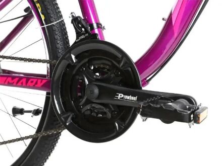 Спортивний гірський алюмінієвий велосипед 27.5д Crosser P6-2 з дисковими гальмами Shimano / жіночий фіолетовий